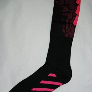 Pink and Black Knee High Compression Stockings